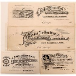 Four Food Advertising Coupons and Business Cards  (118082)