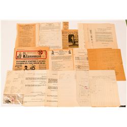 Klu Klux Klan Invisible Empire ephemera   (110512)