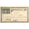Image 1 : St. Louis Public School Library Membership Certificate  (60256)