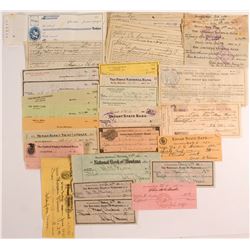 Checks and Receipts 1905-1963 Butte, Montana  (50347)