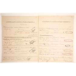Helena & Benton Stage Company Account Statements, 1883 (64366)