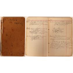 Handwritten Shipping Record Notebook  (90527)