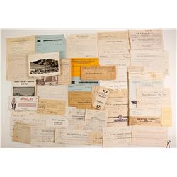 Nevada Billheads, Letters and Ephemera  (89871)