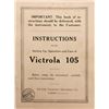 Image 1 : Instructions for 1929 Victrola 105  (117278)