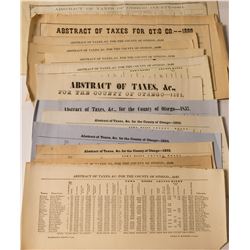 Otsego NY Abstract of Taxes 1840-1864 Assortment  (54328)