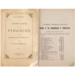 Report of the Auditor General on the Finances of the Commonwealth of Pennsylvania  (81405)