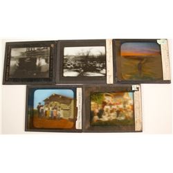 Montana, North & South Dakota Glass Slides (5)  (76822)