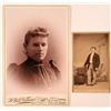 Image 1 : Texas Cabinet Card of a Woman plus CDV  (117313)