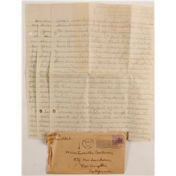 Letter From Mining Community at Eureka, Utah  (88534)