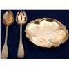 Image 1 : Silver Spoon & Fork & Silver Party Plate  (57573)