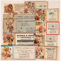 Lawson Wood Monkeying Around Advertising Blotters  (10)  (118329)