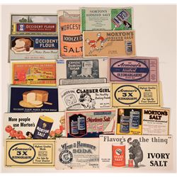 Food Advertising Blotters Include Morton's Salt, Baking Soda & Margarine  (118318)