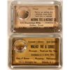 Image 1 : Antique Advertising Glass Paperweights with Dice Game (Lot of 2)  (118152)