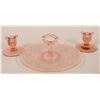 Image 1 : Depression Glass Server & Candlesticks  (117958)