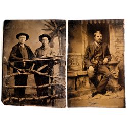 Hunting Related Tintypes (2 count)  (57273)