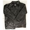 Image 1 : Men's Black Leather Car Coat  (76233)