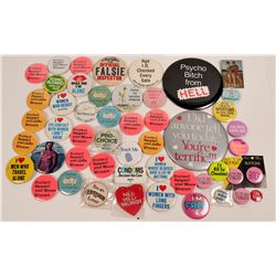 Pinback Collection About Women  (118888)