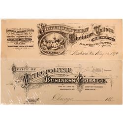 Printers' Proofs Advertising Coupons for Business Colleges  (118084)