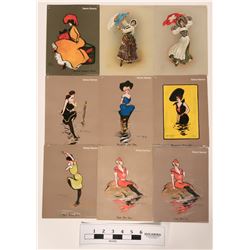 Set of nine Cigarette Art Pictures  (118859)