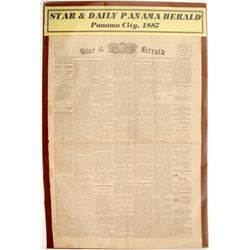 Star & Daily Panama Herald Newspaper 1887  (63115)