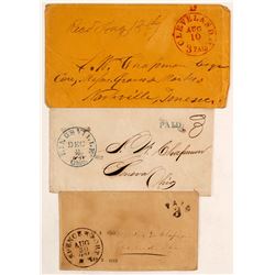 Three stampless covers  (60963)