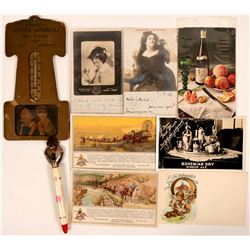 Beer & Ale Postcards With Thermometer & Bottle Opener (7)  (111716)