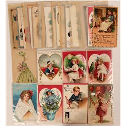 Valentine Grouping of Postcards Including Clapsaddle's and Tuck's (41)  (111734)