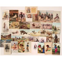 Cowboys & Indians Postcard Group (33)  (111696)