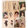 Image 1 : Large Lot of Fancy Women Postcards (52)  (111709)