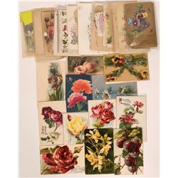 Massive Grouping of Flower Postcards Including Five Tuck Cards (67)  (111737)