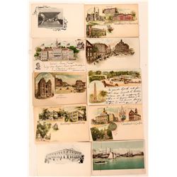 Ten Pioneer Postcards RPC and One Litho  (118096)