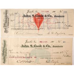 Two Iconic Nevada Mining Checks  (60216)