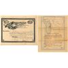 Image 1 : Golden West Cons. Mining & Milling Co. Stock Certificate, Monarch, AZ 1890  (59033)