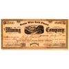 Image 1 : Brass Wire Gold Placer Mining Co. Stock Certificate  (100749)