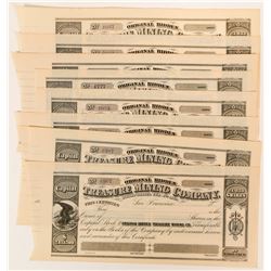 Treasure Mining Company Stock Certs  (117184)