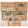 Image 1 : Five 1890s Cripple Creek Mining Stock Certificates  (107697)