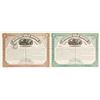 Image 1 : Two Rebecca Gold Mining Company Stock Certificates  (62808)