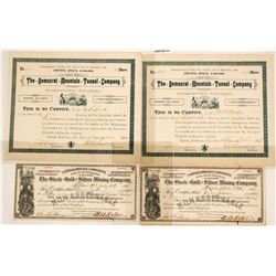 Colorado Mining Certificates (4)  (58904)