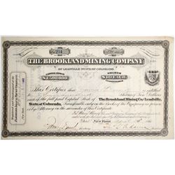 Brookland Mining Stock Certificate  (64017)