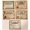 Image 1 : Idaho Copper Mining Stock Certificates (5)  (107537)