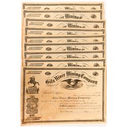 Gila River Mining Co. Stock Certs  (117180)