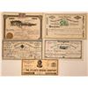 Image 1 : Five Utah Mining Stock Certificates  (118032)