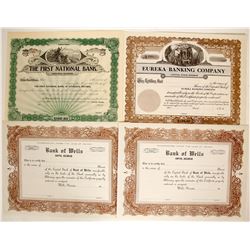 Rare Nevada Bank Stocks  (91055)