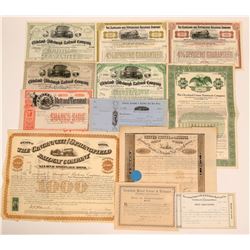 Cleveland Railroad Stock Group (12)  (111673)