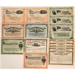 Various Ohio Railroad stocks  (117544)