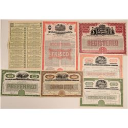 St. Louis-San Francisco Railway Co. Stocks & Bonds (7)  (106693)