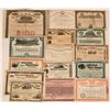 Image 1 : Fifteen Different Railroad Stock Certificates & Bonds  (117387)