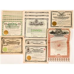 Fifteen Northwestern Railroad Stock Certificates and Bonds  (117368)