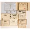 Image 1 : Ten 1850's Railroad Stock Certificates Bonds from Different Companies  (117364)