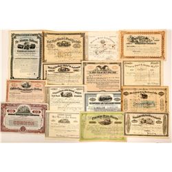 Railroad Stock Certificates, Bond, 15 Different  (117363)